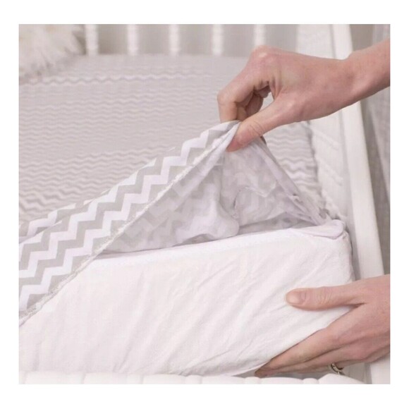 2 pack Universal Fit Crib Sheets - 100% Natural Soft Jersey Knit Cotton - Picture 3 of 6